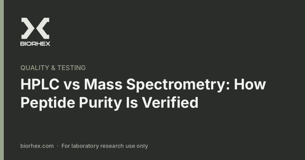 HPLC vs mass spectrometry peptide purity testing – BioRhex
